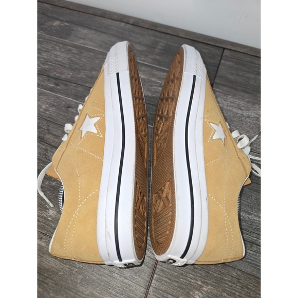 NEW Converse Mens 9/Womens 10.5 One Star Pro Ox Suede Golden Sundial Shoes  E-11 - Picture 10 of 11